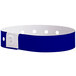 Carnival King Navy Disposable Plastic Wristband 5/8" x 10" - 500/Box Main Thumbnail 3