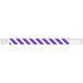 Carnival King Neon Purple Striped Disposable Tyvek® Wristband 3/4" x 10" - 500/Bag Main Thumbnail 1