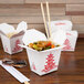 Fold-Pak 16MWPAGODM 16 oz. Pagoda Chinese / Asian Microwavable Paper Take-Out Container - 450/Case Main Thumbnail 1