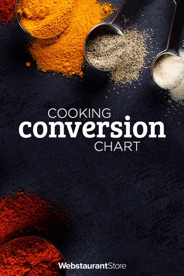 Cooking Conversion Chart Recipe Measurement Conversion Chart