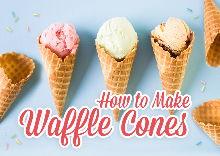 How to Make Waffle Cones in 6 Easy Steps
