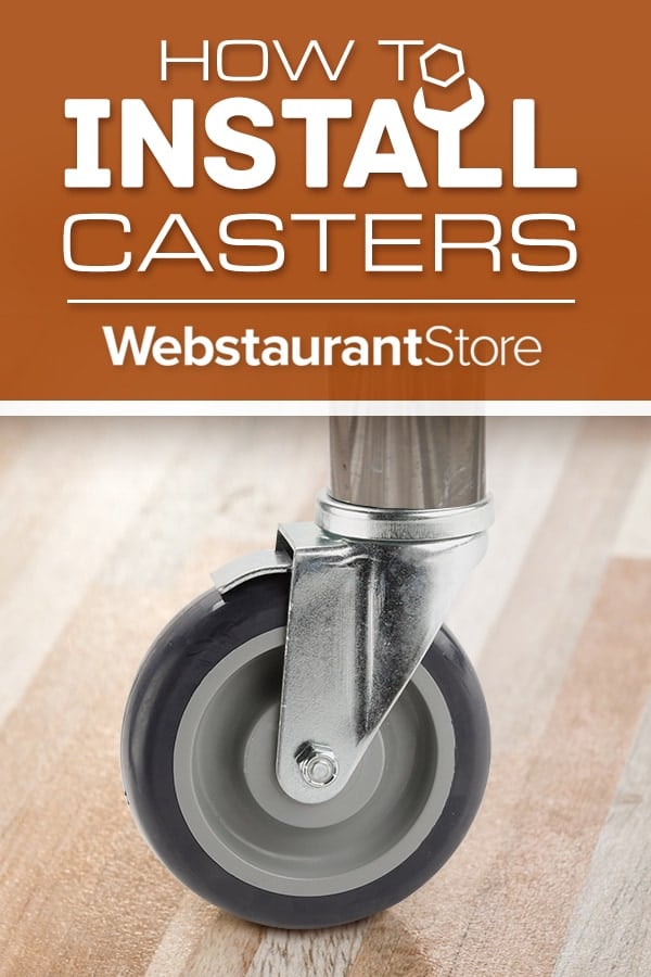 How to Install Casters on Your Work Table