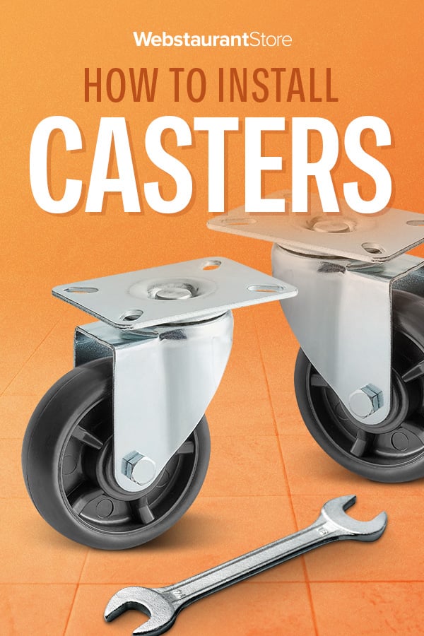 How to Install Casters on Your Work Table