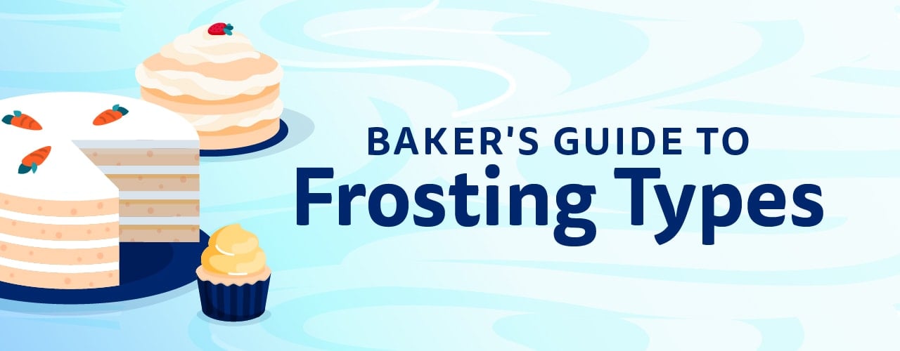 Different types of icing for cakes