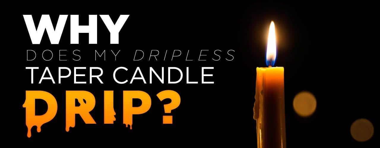 dripless taper candles