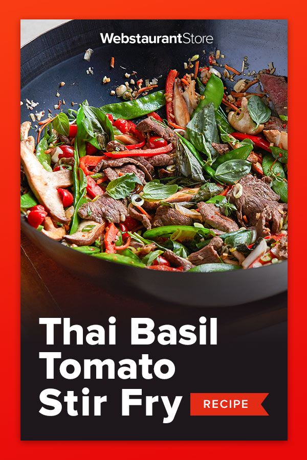 Thai Beef Stir Fry with Basil and Tomatoes