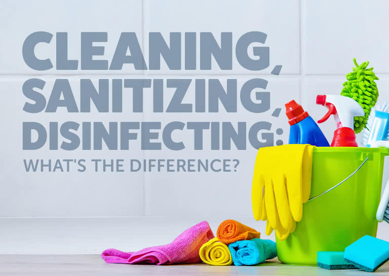 Cleaning vs. Disinfecting vs. Sanitizing