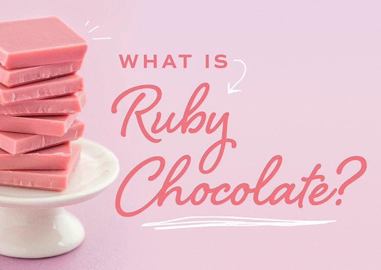 Ruby chocolate, the natural variety of chocolate that is pink and tastes  fruity without additives