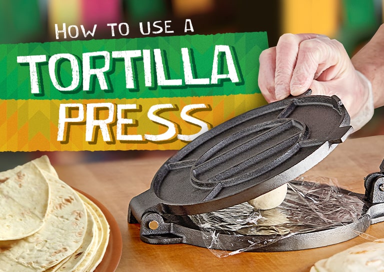 Dekorative skøn en How to Use a Tortilla Press to Make Perfect Tortillas