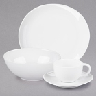 10 Strawberry Street Royal Oval White Porcelain Dinnerware