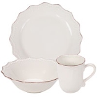 10 Strawberry Street Oxford Cream Stoneware Dinnerware