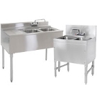 2 Bowl Underbar Sinks