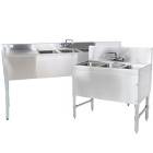 3 Bowl Underbar Sinks
