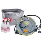 Bottles, Sprayers, Hoses, and Buckets