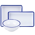 Cal-Mil Enamelware Melamine Dinnerware and Displayware