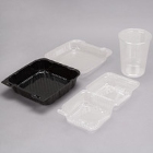 Clear Hinged Plastic Take-Out Containers