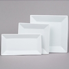 Core Bright White Square and Rectangular China Dinnerware