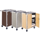 Four Shelf Solid Metal Bussing / Utility / Transport Carts