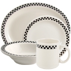 Homer Laughlin Black Checkers China Dinnerware