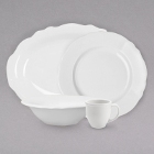 Homer Laughlin Carolyn Bright White China Dinnerware