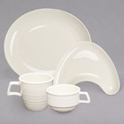 Homer Laughlin Flipside Ivory (American White) China Dinnerware
