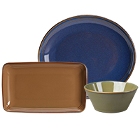 Homer Laughlin Sepia™, Pesto®, and Indigo™ China Dinnerware