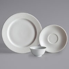 Oneida Ivy Flourish Bright White Porcelain Dinnerware