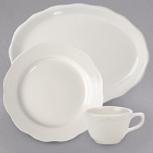 Scalloped Edge Ivory (American White) China Dinnerware
