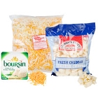 Shredded and Crumbled Cheese