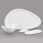Syracuse China Slenda Royal Rideau White Porcelain Dinnerware