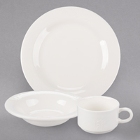 Syracuse China Cafe Royal Royal Rideau White Porcelain Dinnerware