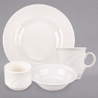 Syracuse China Cascade Ivory (American White) Flint Porcelain Dinnerware