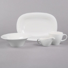 Syracuse China Solario Royal Rideau White Porcelain Dinnerware