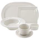 Tuxton DuraTux Ivory (American White) China Dinnerware