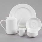 Tuxton AlumaTux Modena Bone White China Dinnerware
