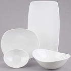 Tuxton AlumaTux Napa Bone White China Dinnerware
