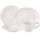Tuxton Shell Scalloped Edge Ivory (American White) China Dinnerware
