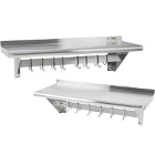 Wall Shelves with Built In Pot Racks