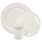 Core Wide Rim Rolled Edge Ivory (American White) China Dinnerware