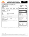 Mission 2 lb. Yellow Round Corn Tortilla Chips Nutrition Information Mission 2 lb. Yellow Round Corn Tortilla Chips Nutrition Information