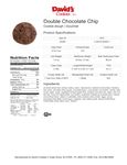 Spec Sheet / Nutrition Spec Sheet / Nutrition