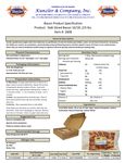 Spec Sheet/Nutrition Spec Sheet/Nutrition