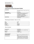 Specs & Nutrition Facts Specs & Nutrition Facts
