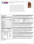 Spec Sheet / Nutrition Spec Sheet / Nutrition