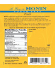 Monin 750 mL Sugar Free Peach Flavoring / Fruit Syrup