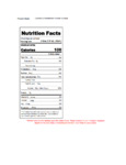 Capora 750 mL Strawberry Flavoring Syrup Nutrition Information Capora 750 mL Strawberry Flavoring Syrup Nutrition Information