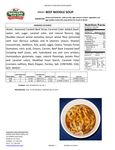 Beef Noodle Soup Nutrition Facts Beef Noodle Soup Nutrition Facts