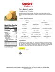 Spec Sheet/Nutrition Spec Sheet/Nutrition