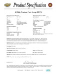 Spec Sheet / Nutrition Spec Sheet / Nutrition