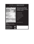 Monin 375 mL Basil Concentrated Flavor Nutrition Information Monin 375 mL Basil Concentrated Flavor Nutrition Information